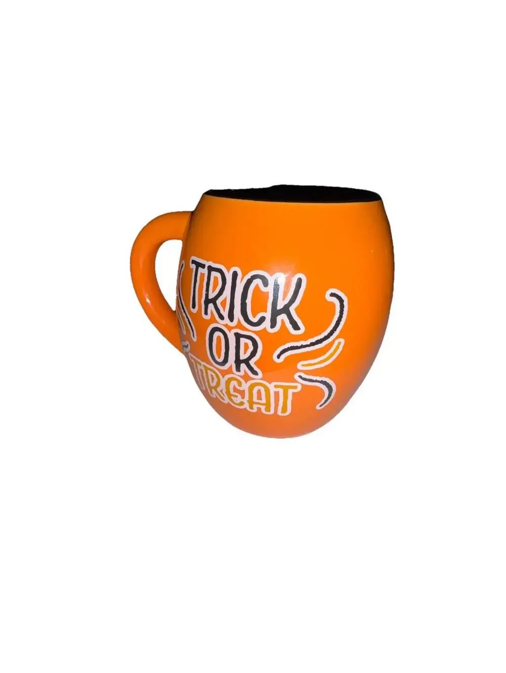 Hello Kitty Sanrio Trick or Treat Halloween Coffee Mug Pumpkin Orange & Black